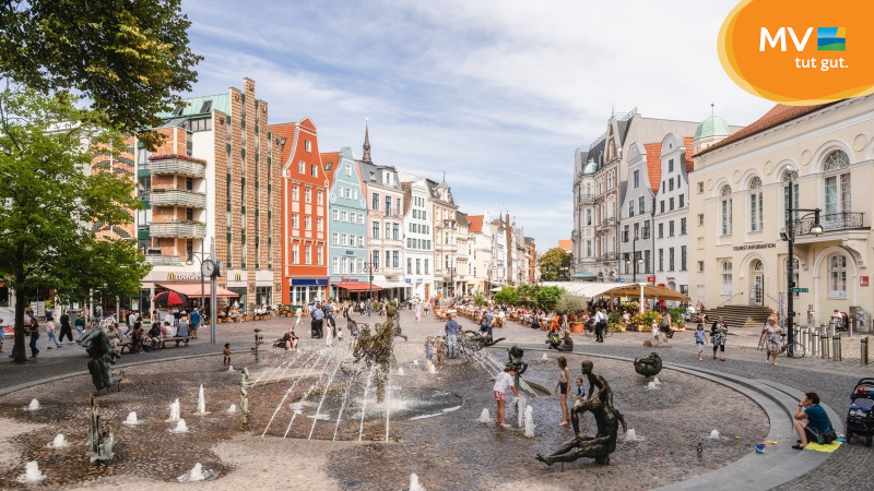 Rostock steht beispielhaft für die lebendigen Städte im Land | Foto: TMV/Gross